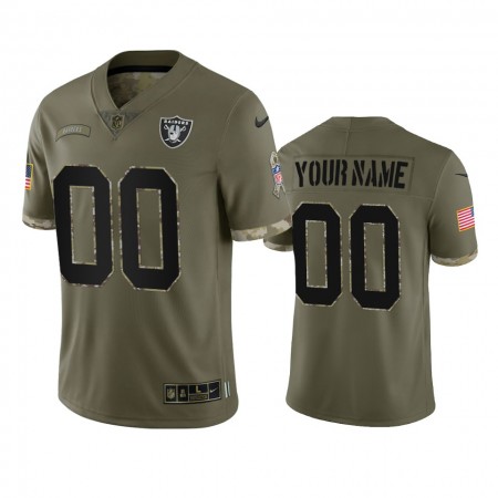 Tröjor Las Vegas Raiders Custom Olive 2022 Salute To Service Limited - Män Tröjor Las Vegas Raiders Custom Olive 2022 Salute To Service Limited - Män